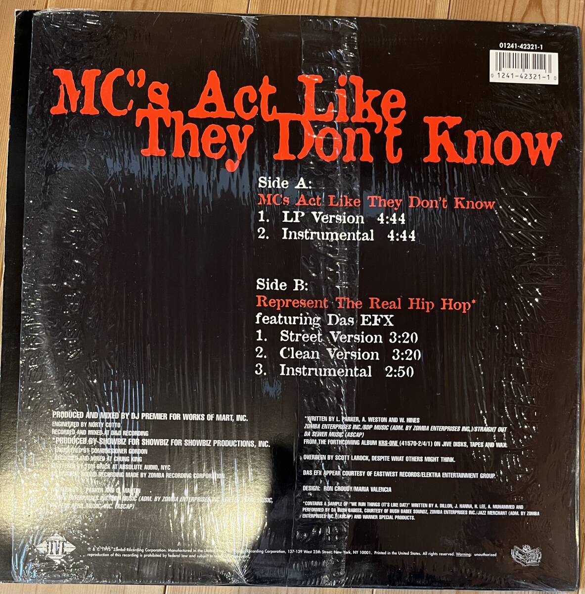KRS ONE / MC'S ACT LIKE THEY DON'T KNOW_画像2