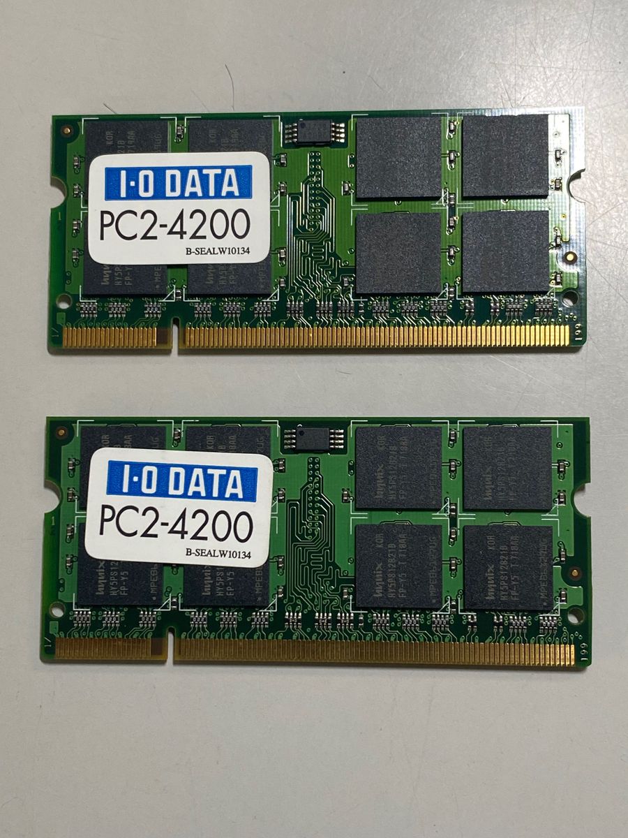 IO DATAPC2-4200 DDR2-533 1G 2枚