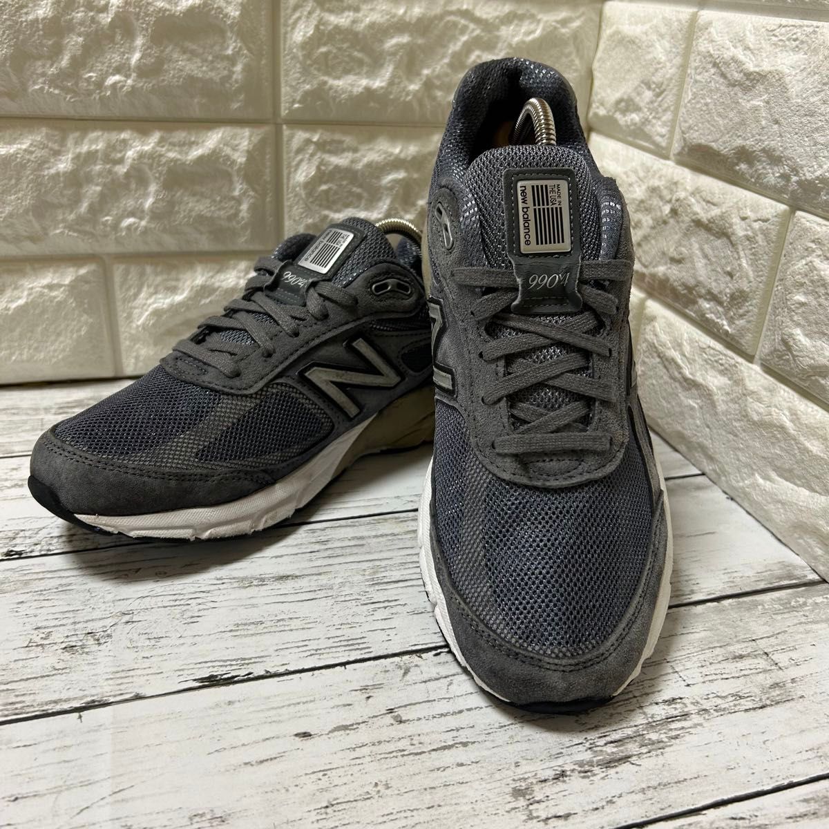 USA製　New Balance M990GLE4 25cm グレー