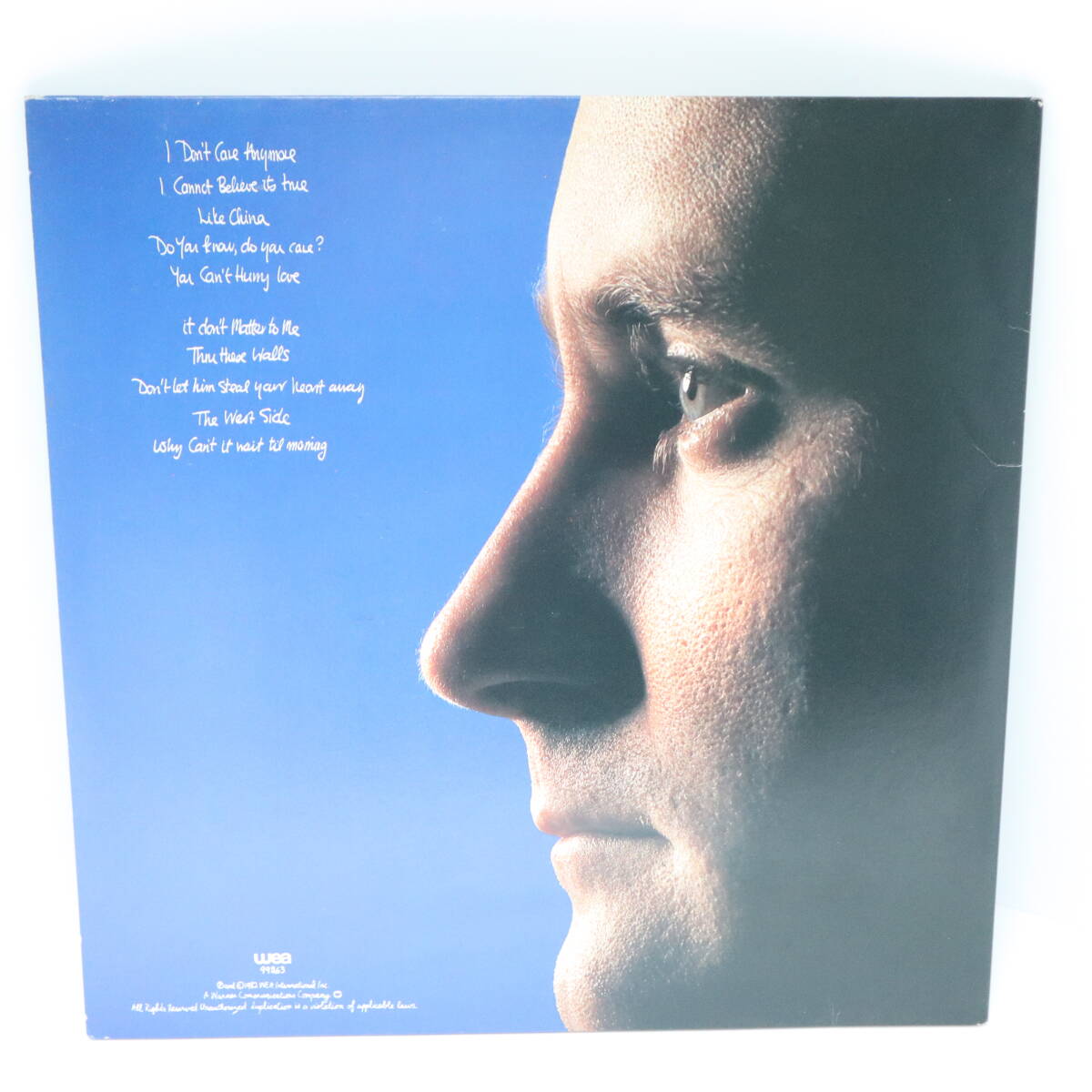 フィルコリンズ Ⅱ 心の扉 フィルコリンズ Phil Collins LPレコード 帯付き P-11315 ワーナーパイオニア 未検針の画像2