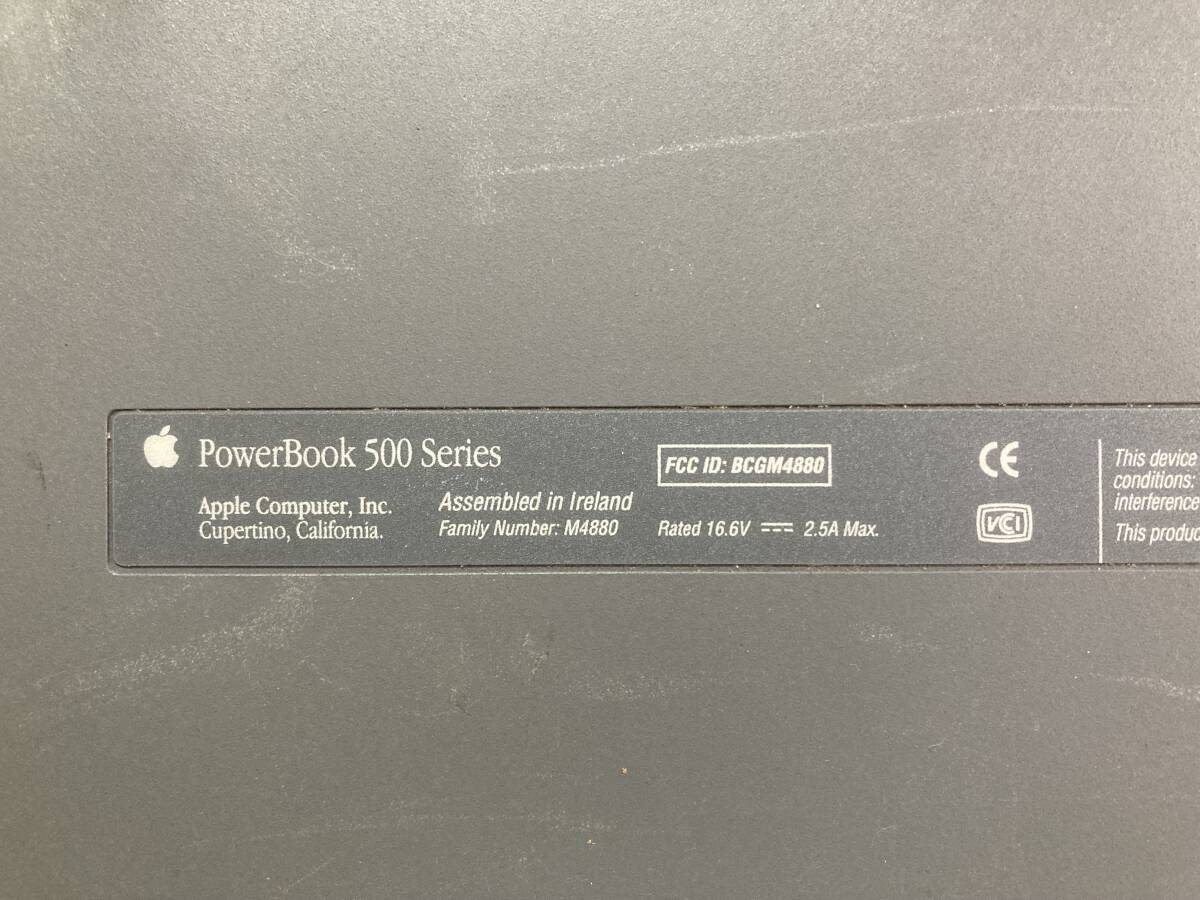 Macintosh PowerBook520C★ACアダプター付★ジャンク_画像4