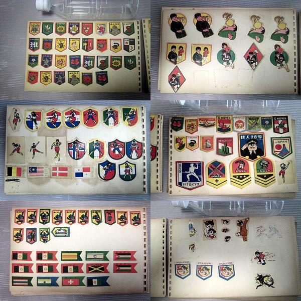 ku. attaching badge seal / together / Glyco / Tetsujin 28 number national flag 8 man Olympic etc. 