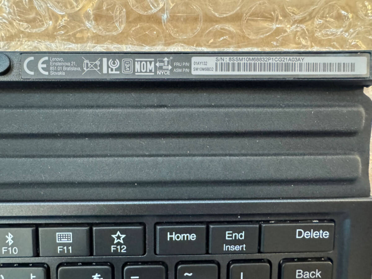 新品 Lenovo Thinkpad X1 Tablet 2 Thin Keyboard Gen 2 TP00082K3 ブラック 日本語 キーボード 送料無料_画像2