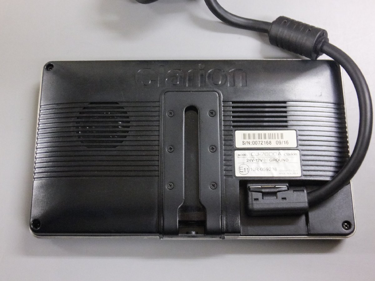 【中古品・現状販売】Clarion クラリオン ７型ワイドLCDモニター CJ-7600A バックモニター バックカメラ用 トラック用の画像3