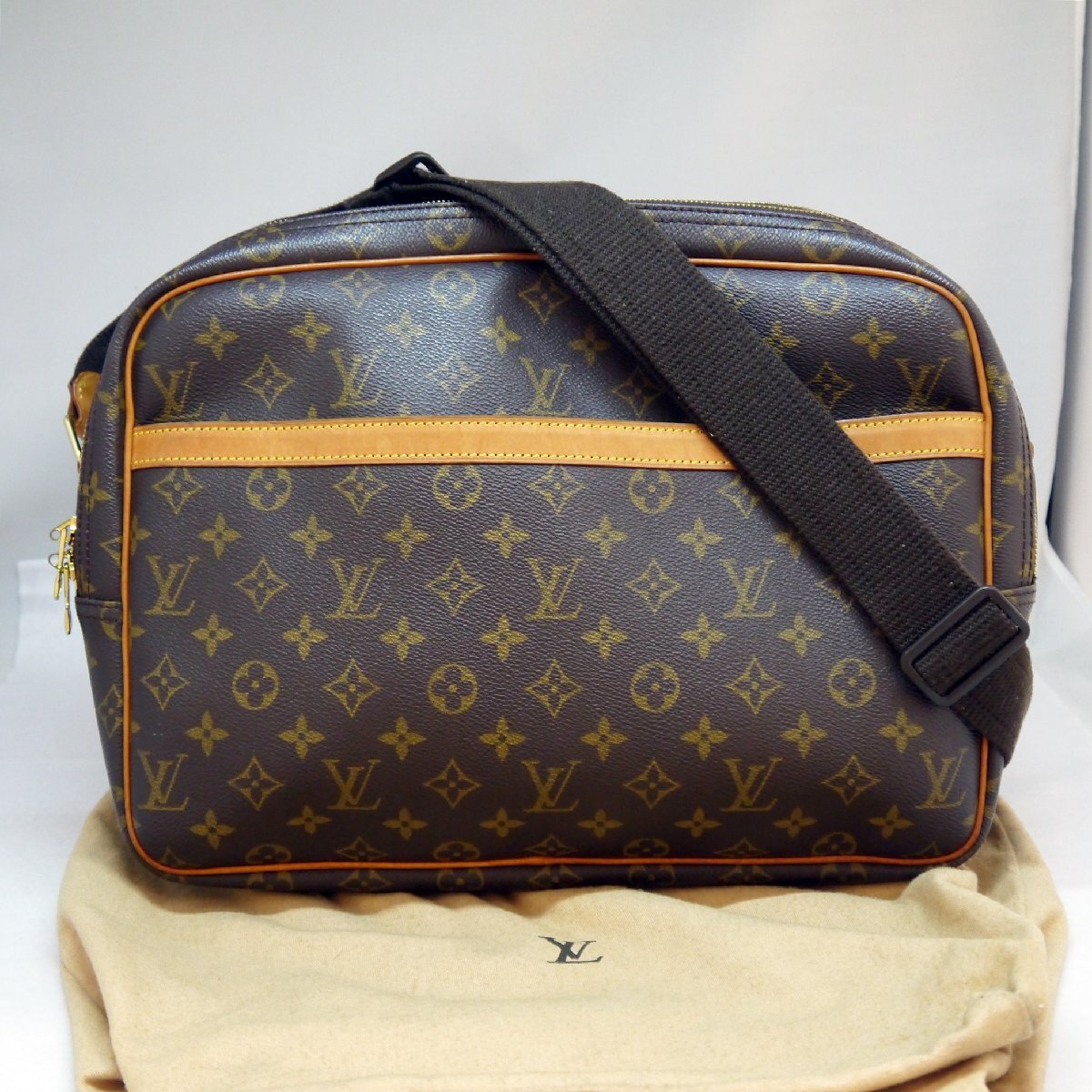 USED品・保管品 Louis Vuitton ルイヴィトン M45252 リポーターGM モノグラム SP0998 ショルダーバッグ 保存袋付