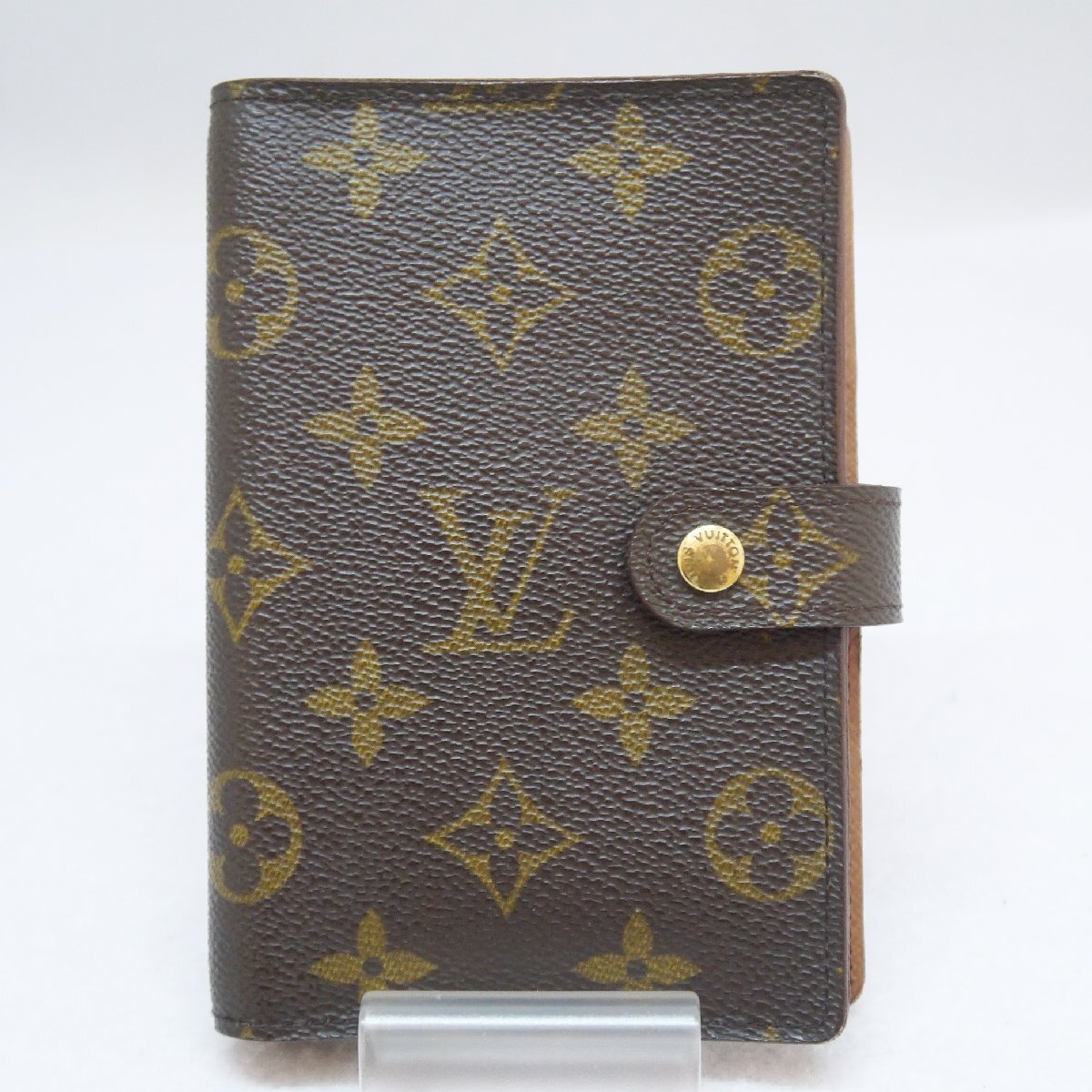 定形外送料無料 USED品・保管品 Louis Vuitton ルイヴィトン R20005 アジェンダPM 手帳カバー モノグラム CA0955 ゴールド金具 現状品_画像2