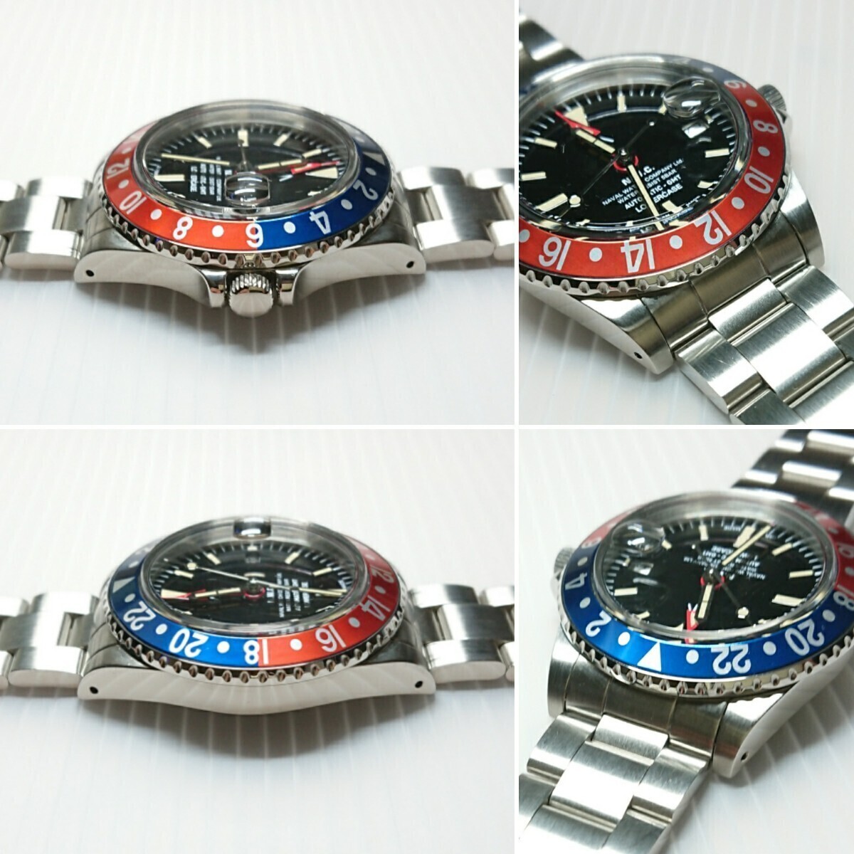 １円スタート☆美品☆ナバルウォッチ GMT☆自動巻き☆ユナイテッドアローズ別注品の画像7