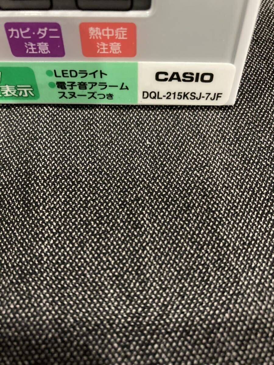 CASIO カシオ DQL-215KSJ-7JF 電波時計 〈目覚まし時計〉 デジタル電波置時計 周波数 40kHz／60kHz よ_画像7