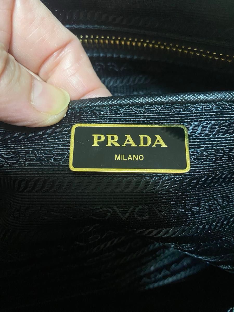 【新品未使用】PRADA プラダ　テスート サフィアーノ NERO(ネロ) ブラック 黒２WAY ショルダートートバッグ