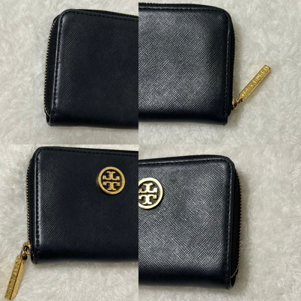 TORY BURCH トリーバーチ ゴールド ロゴ レザー ミニ財布 ミニ