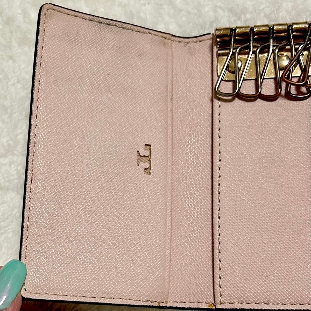 TORY BURCH トリーバーチ キーケース キーフック レザー ゴールド ワンポイント ロゴ