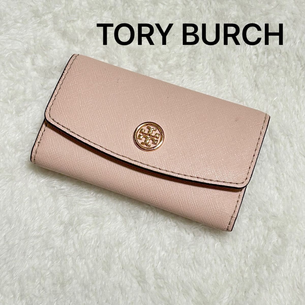 TORY BURCH トリーバーチ キーケース キーフック レザー ゴールド ワンポイント ロゴ