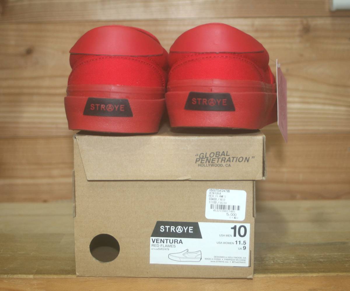 送料無料/新品★ ファイヤーパターン プリントアッパー STRAYE VENTURA RED FLAMES (ストレイ) の画像3