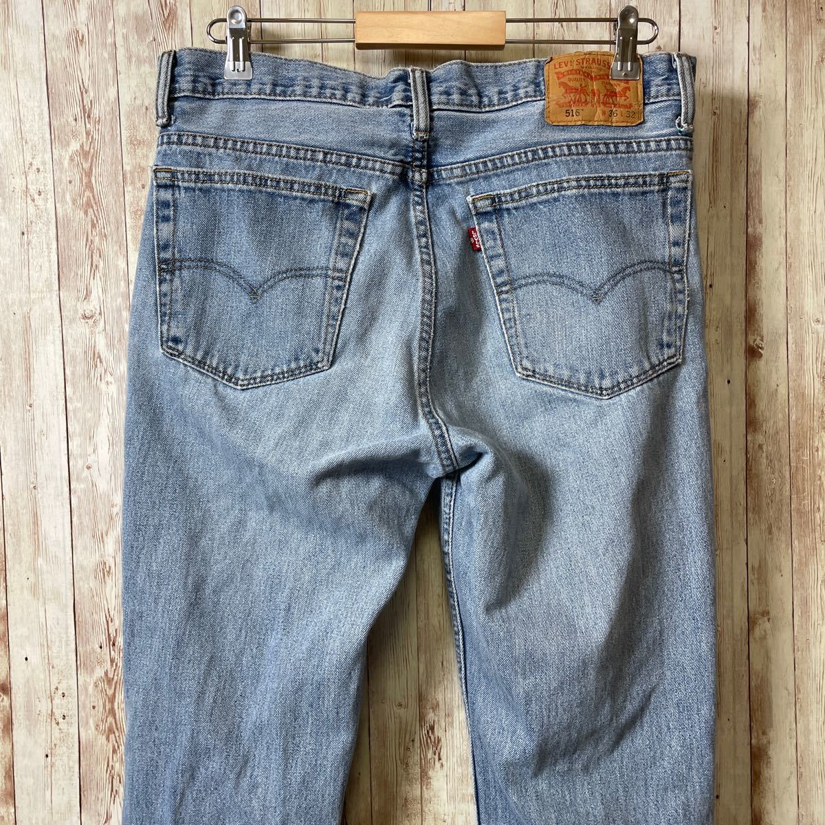 リーバイス デニムパンツ デニム ジーンズ W36L32　LEVIS516　青ブルー　メンズ　古着_画像7