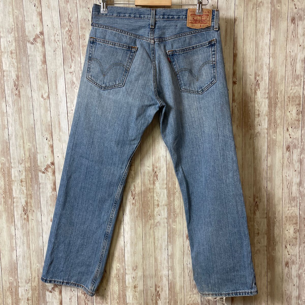 送料込み　デニムパンツ ジーンズ リーバイス Levis529 W32L30　青ブルーデニム　ローライズ　メンズ古着_画像4