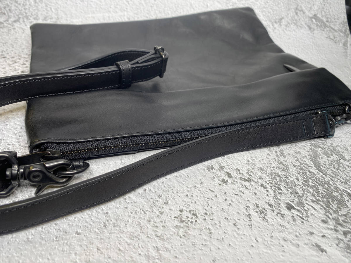 PATRICK STEPHAN Leather Shoulder Bag “Grande Poche”　ショルダーバッグ／サコッシュ_画像10