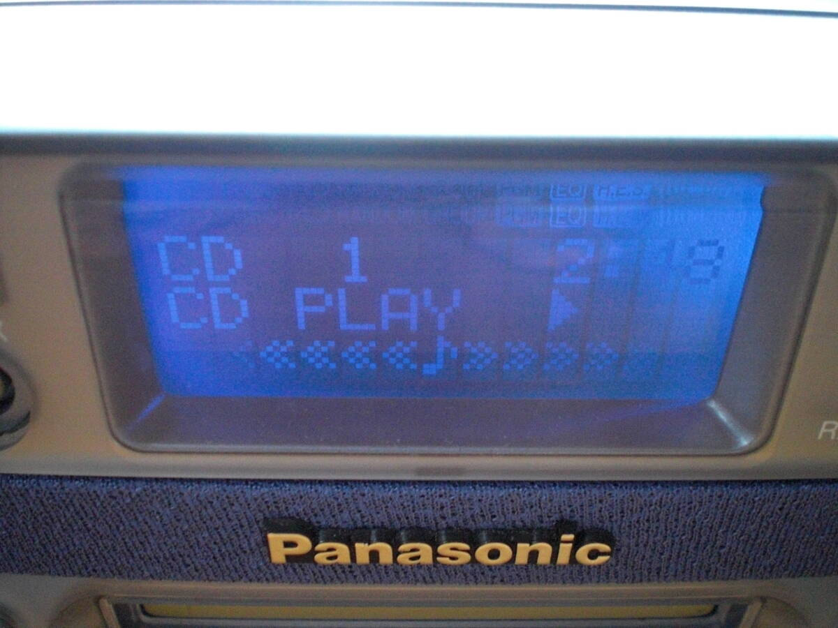 【動作確認済】MD/CD/ラジオデッキ Panasonic RX-MDX55 リモコン付_画像3