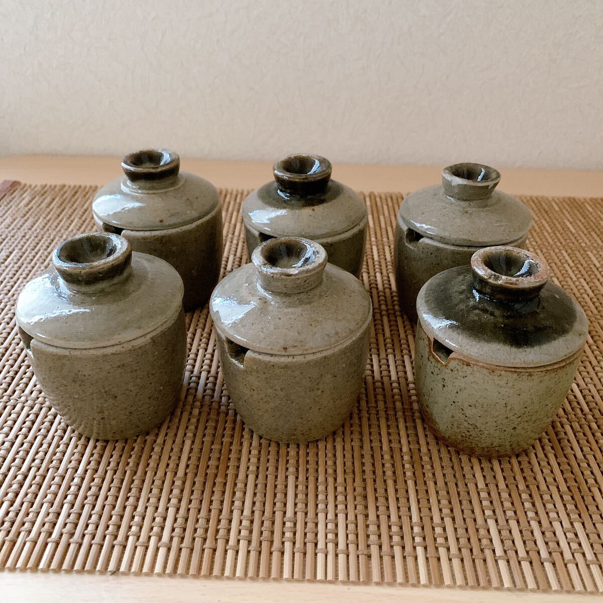 茶道具 茶碗 汁椀 伝統工芸 蓋付 6客セット 伝統工芸品_画像1
