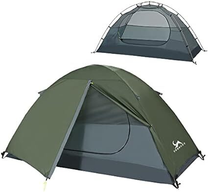 TOMOUNT テント ソロテント 1-2人用 キャンプテント 二重層 自立式 耐水圧3000mm 通気 防風 軽量 コンパク_画像1