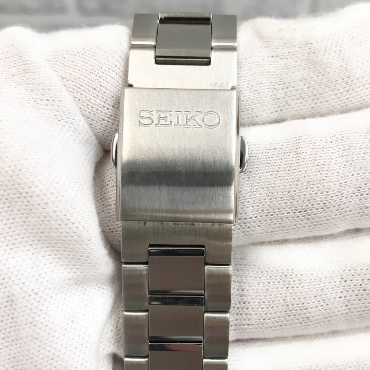 ★稼働★ ★ブランド時計★ SEIKO セイコー セレクション 7B72-0AC0 ソーラー ブルー文字盤 箱・保証書・替えコマあり_画像6