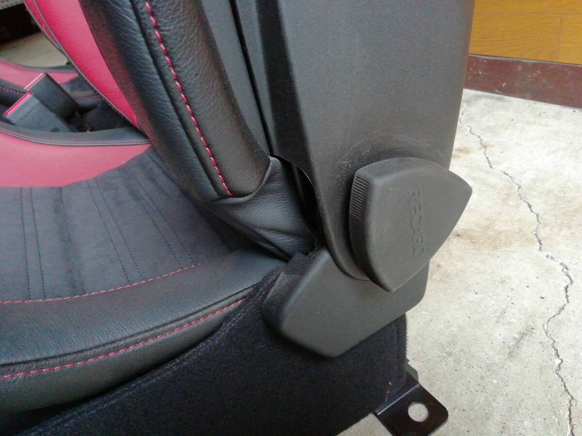 日産 ノート e12 ニスモ オプション RECARO レカロシート レカロシートレール 運転席 助手席の画像9