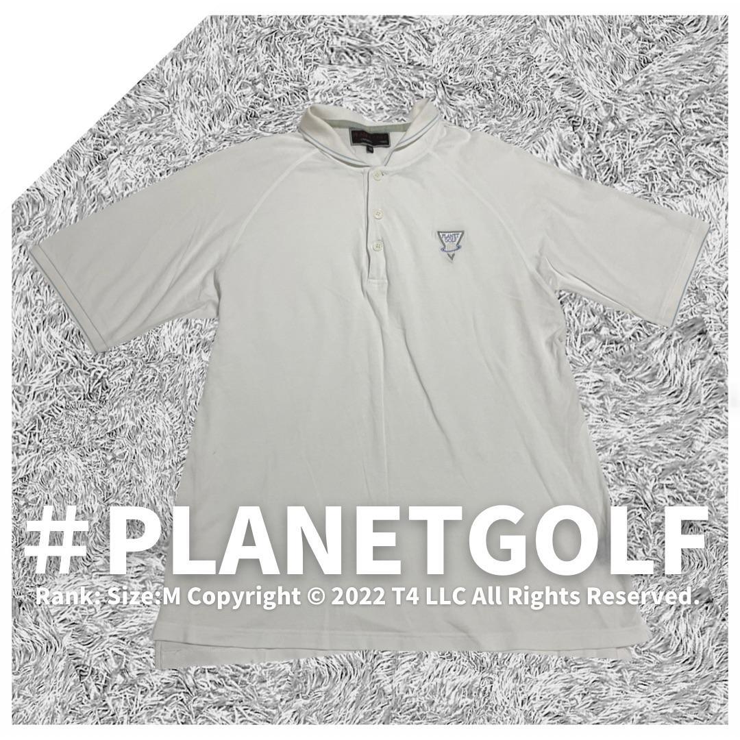 PLANET GOLF メンズ M ゴルフウェア ポロシャツ スポーツ ゴルフウェア メンズ 半袖 ポロシャツ 夏 快適 ゴルフ サイズ表記 M ×1745_画像1