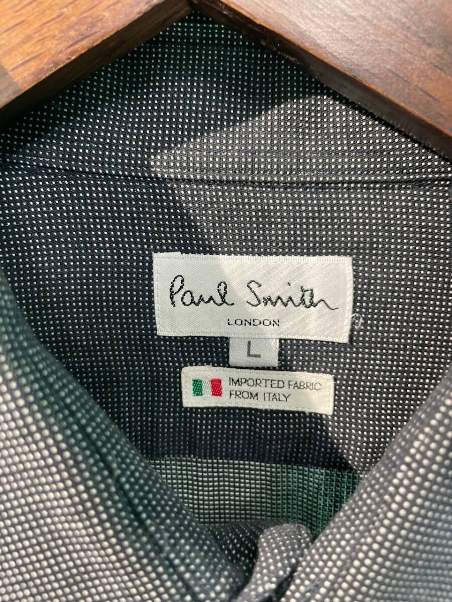 ポール・スミス Paul Smith シャツ ブラック　美品　中古品　Lサイズ_画像3