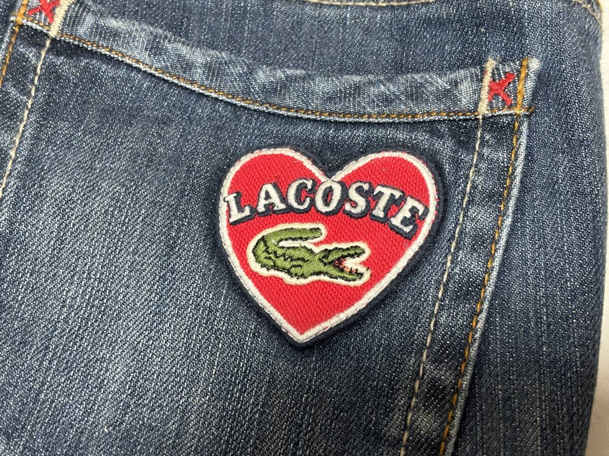 d1278◆ラコステLACOSTE 七分丈 ストレッチデニムジーンズ 42_画像4