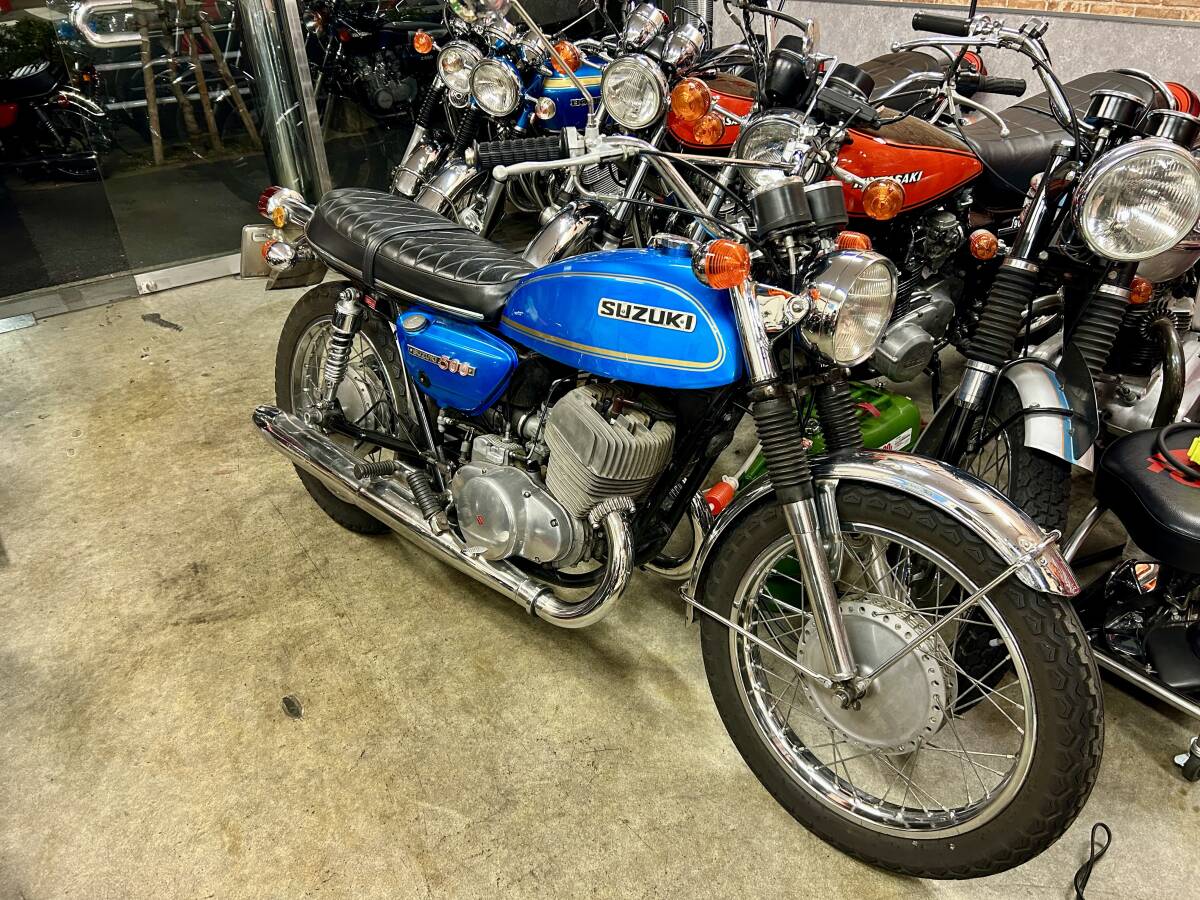 国内物綺麗 T500 車検令和6年7月 ETC 昭和45年       t250 gt125 gt750 ss250 マッハ gt380の画像2