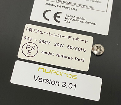 ■NuForce Reference9 V3 モノラルパワーアンプ 2台ペア 説明書付属 正規輸入品 ニューフォース■_画像10
