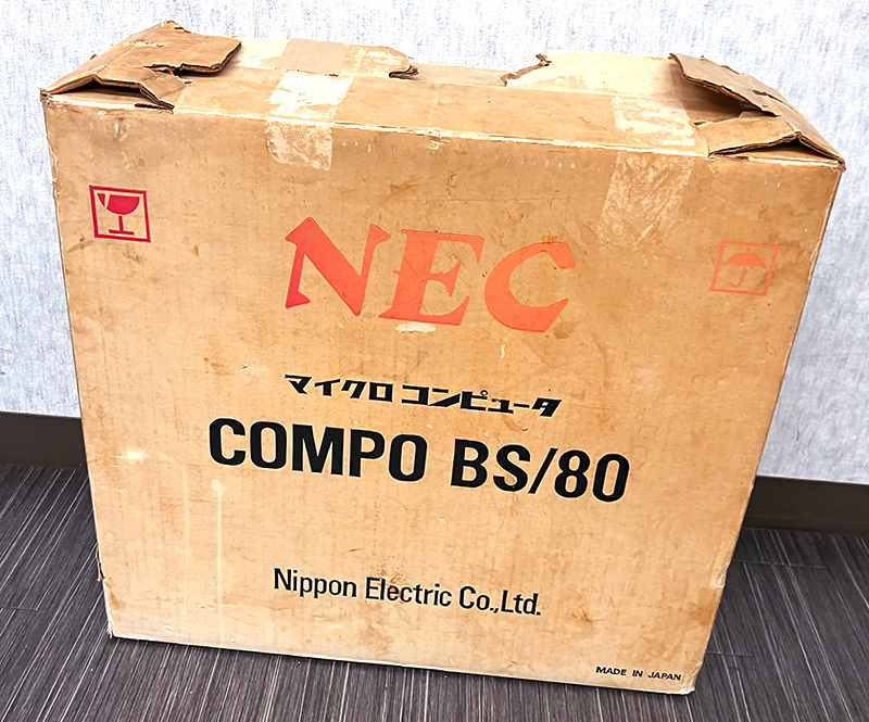 #NEC COMPO BS/80 TYPE-A TK-80 cassette deck attaching microcomputer computer original box attached Japan electric #
