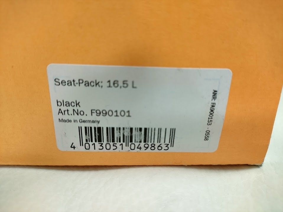 ORTLIEB オルトリーブ Seat-Pack シートパック 16.5L ブラックエディション 限定カラー F990101