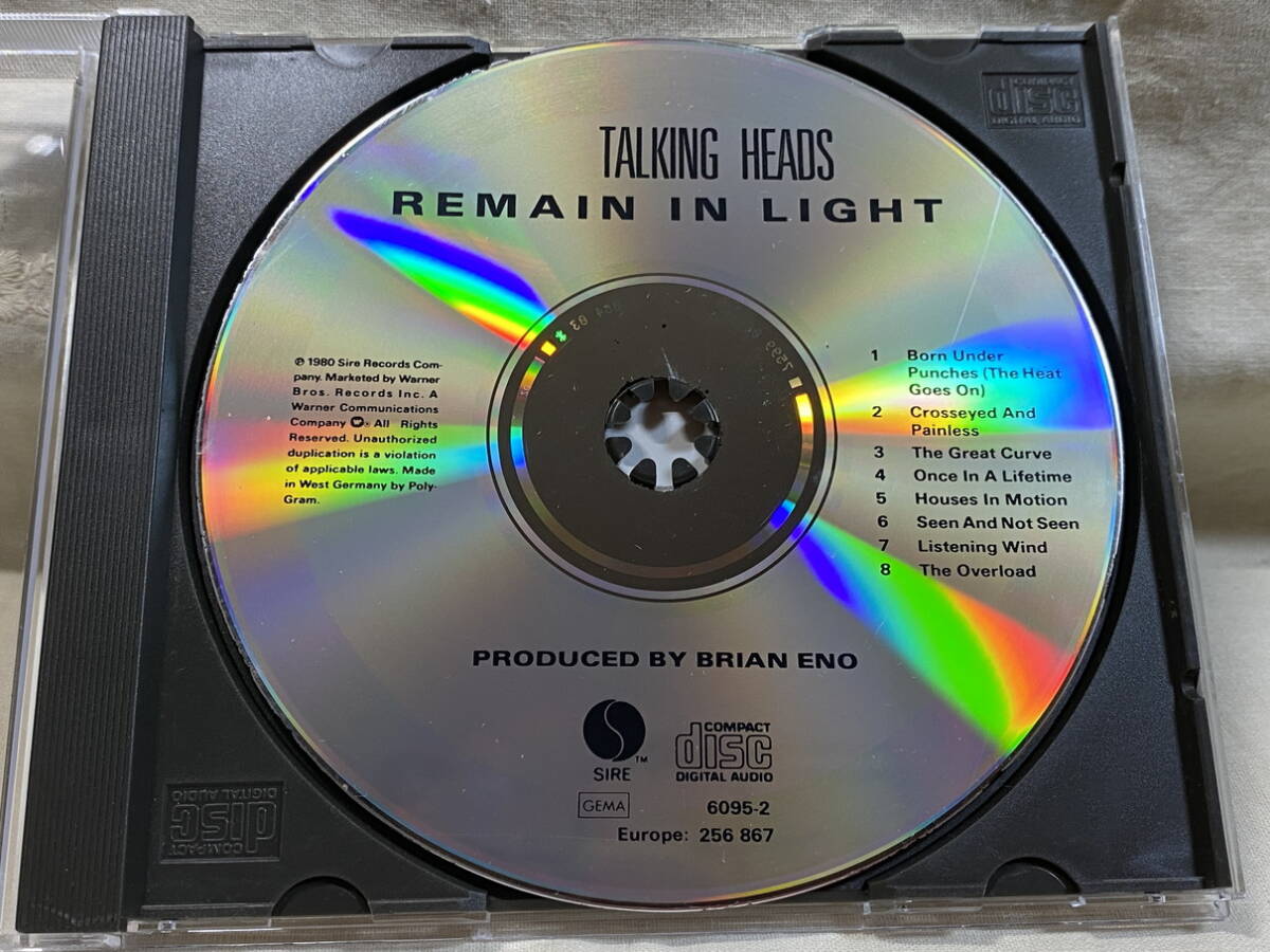 TALKING HEADS - REMAIN IN LIGHT 蒸着仕様 西独盤 WEST GERMANY盤 レア盤の画像3