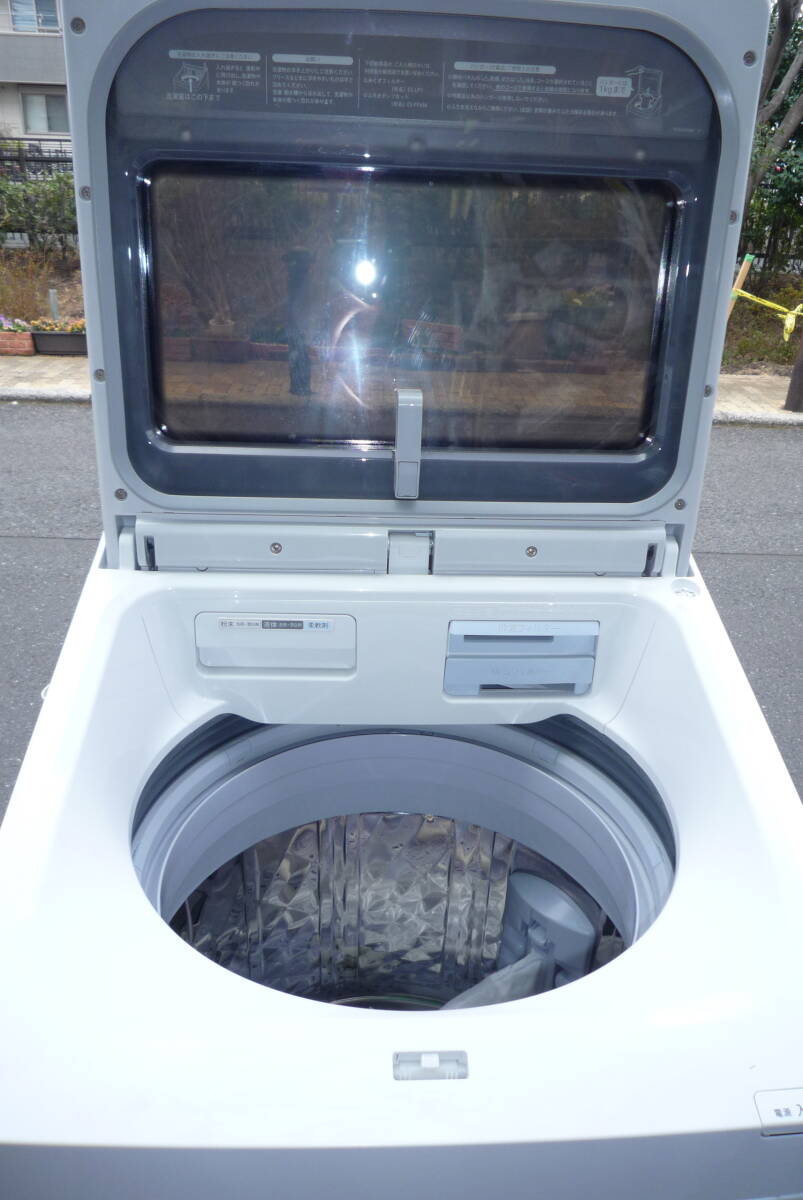 SHARP シャープ 洗濯乾燥機 ES-PU11C-S 11kg 乾燥 6.0kg プラズマクラスター 大型 縦型 2018年製 動作確認済み_画像2