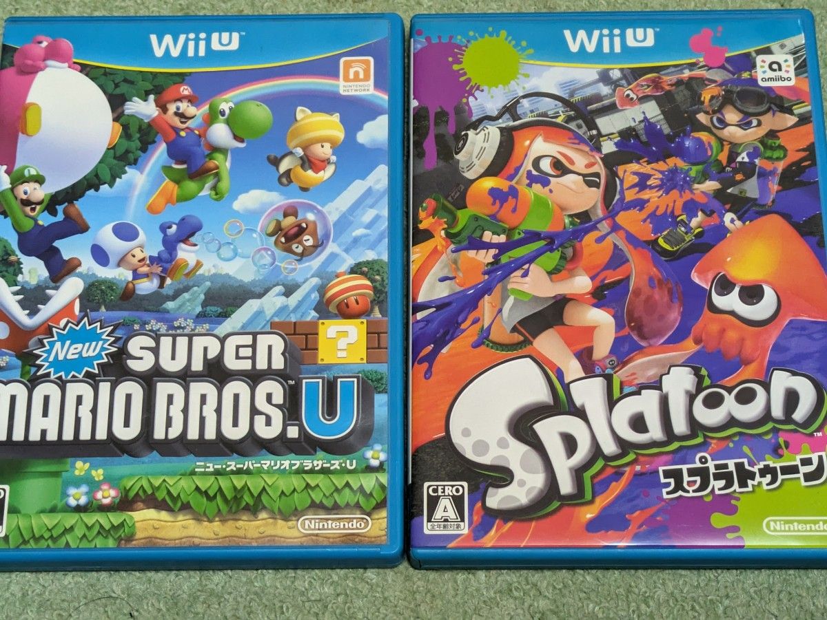 難ありジャンク扱い Wii U スーパーマリオ3Dワールド+ スプラトゥーン