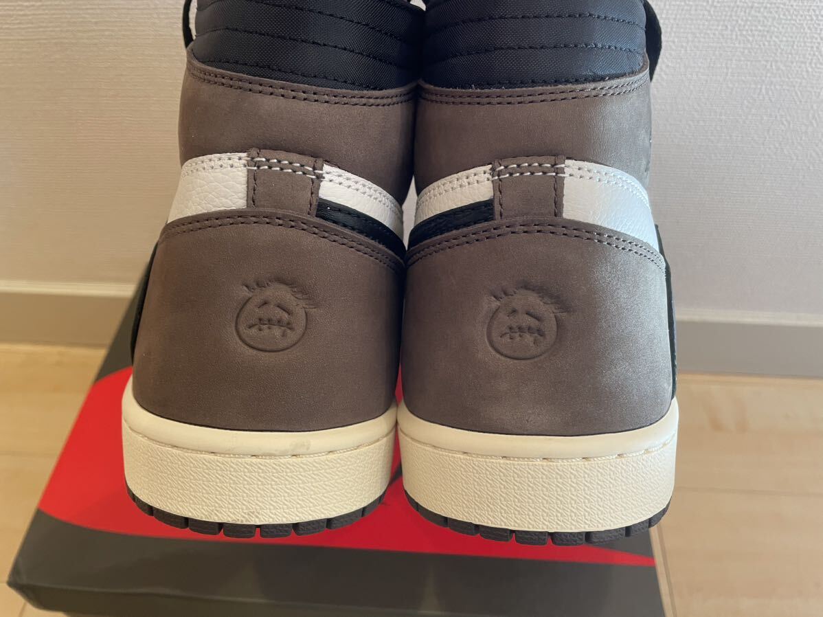 美品！ Travis Scott NIKE AIR JORDAN 1 RETRO HIGH OG TS SP Sail Dark Mocha 28.5cm US10.5 トラヴィススコット ナイキ エアジョーダン1_画像3