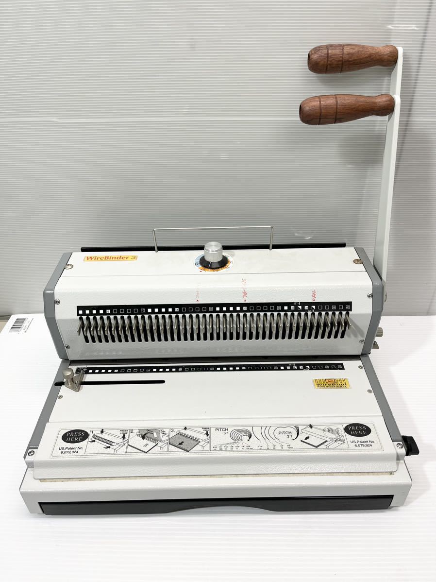 ◎1円〜リレカルト wire binder 3 ダブルループ製本機 ワイヤーバインダー3 WB340? 中古 リング製本 ◎_画像1