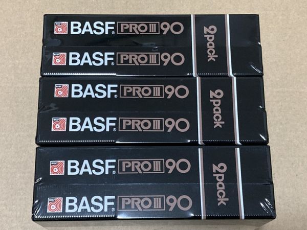 BASF　PROIII　90　2PACK　3個　未開封　未使用　カセットテープ_画像7