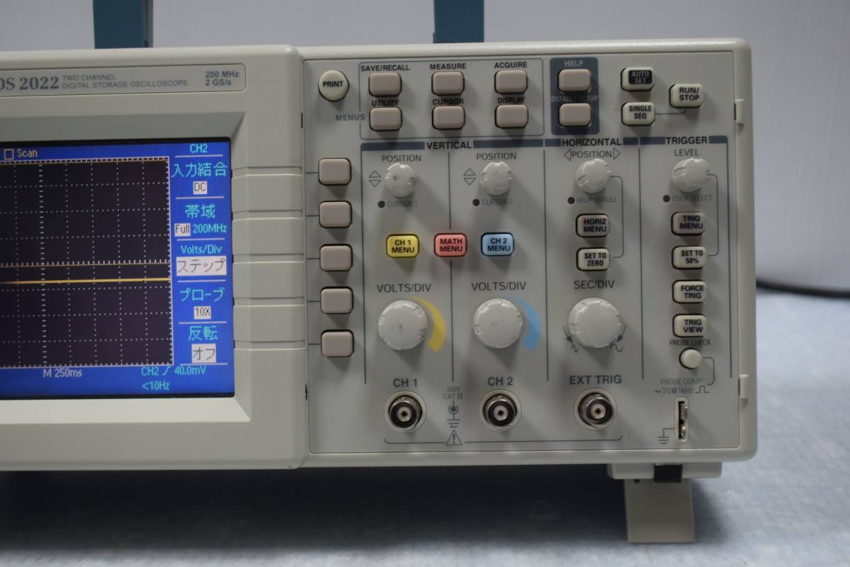 E3257 N Tektronix TDS2022 テクトロニクス デジタル オシロスコープ 計測器 測定器 (訳あり：写真を参考)_画像4