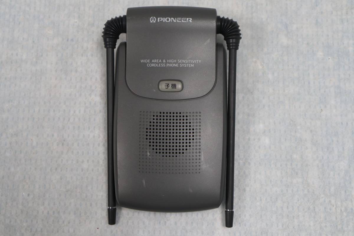 E5457 Y [ Pioneer telephone machine ]TF-LU550+ TF-PK55 long distance cordless [ battery equipped / original adaptor ][ antenna - with translation ]