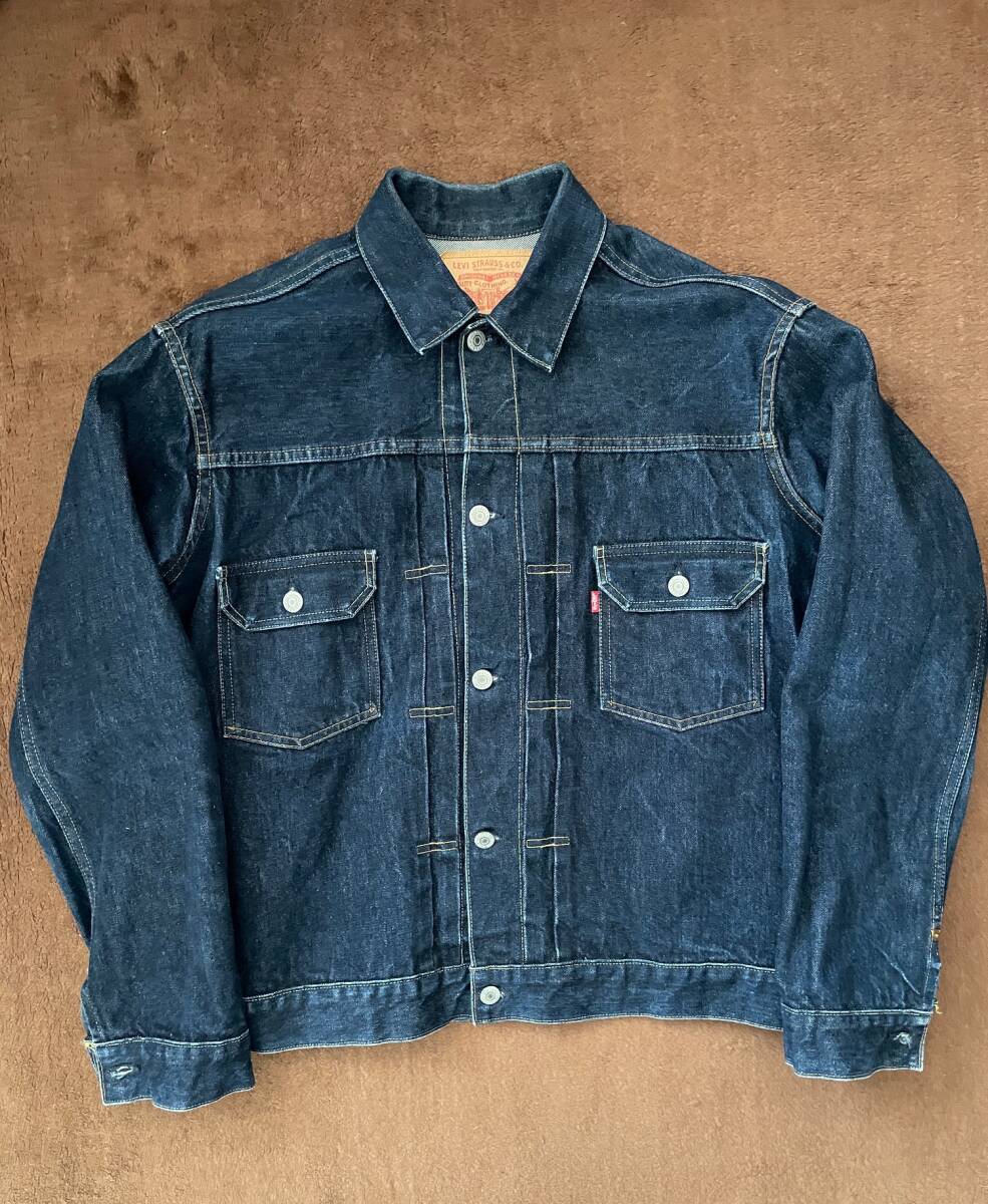 ★希少サイズ　48　LEVI'S　507XX　2nd　セカンド　リーバイス　USA　バレンシア製　デニムジャケット　ジージャン　大きい_画像1