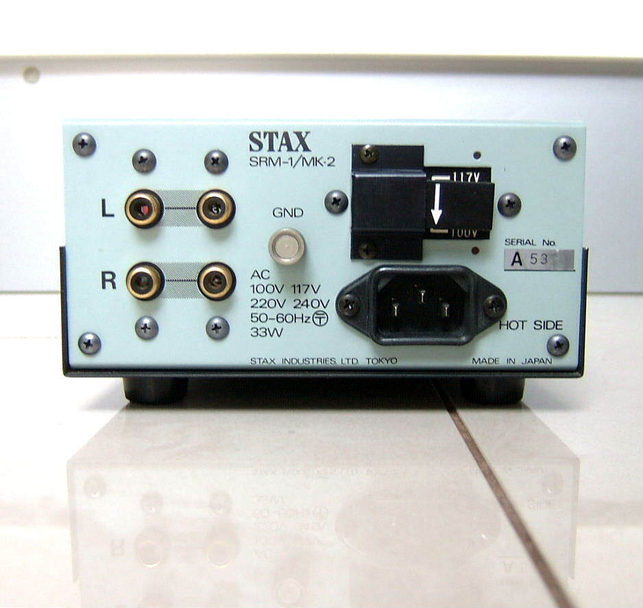 極上 完動 保証 STAX SRM-1/MKⅡ Professional プロバイアス対応 A級動作 バランス増幅 DCアンプ MK2 非磁性体シャーシ 日本製_画像3