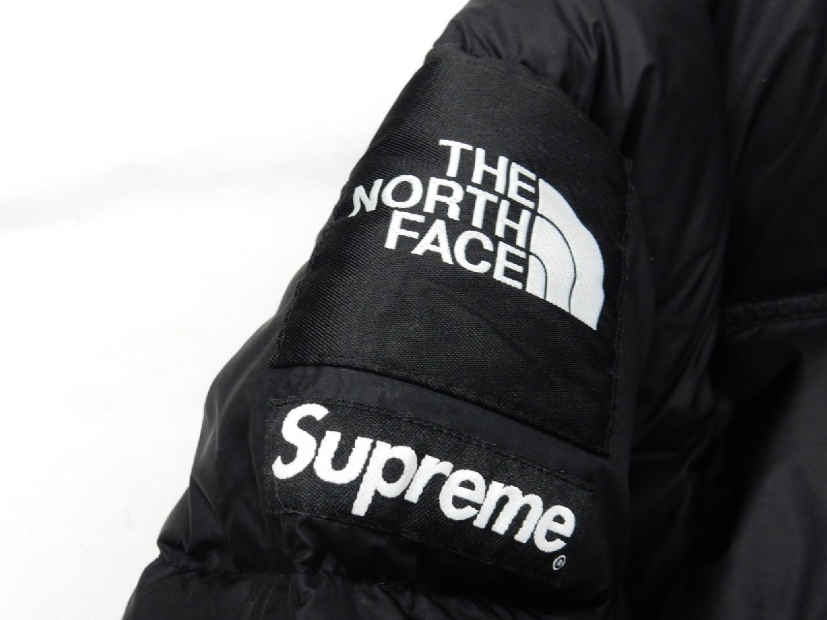 24SS ブラック/L【未使用タグ付】Supreme x The North Face Split Nuptse Jacket ND02400I シュプリーム ノースフェイス ヌプシ 黒_画像6