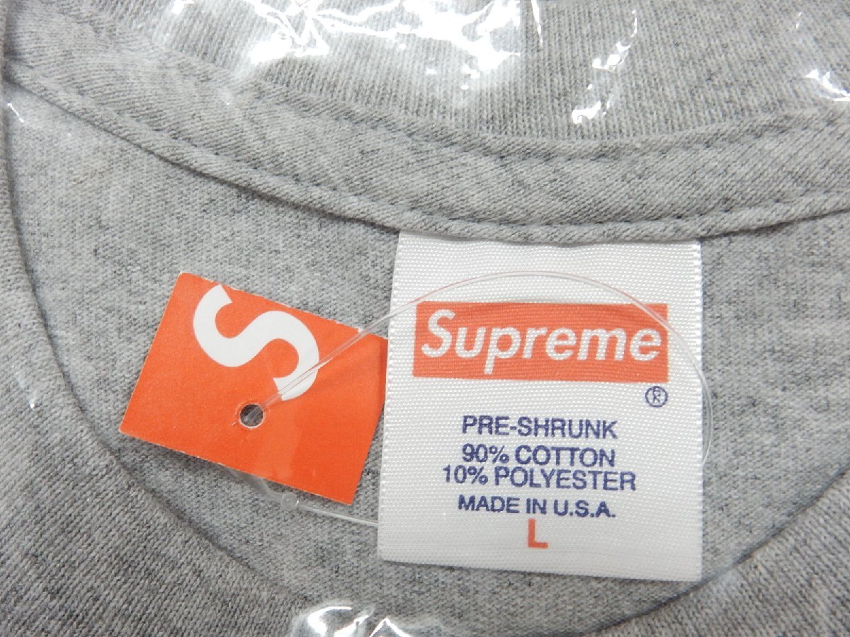 23SS L【未使用タグ付】SUPREME シュプリーム Motion Logo Tee Heather Grey モーション ロゴ Tシャツ グレーの画像2