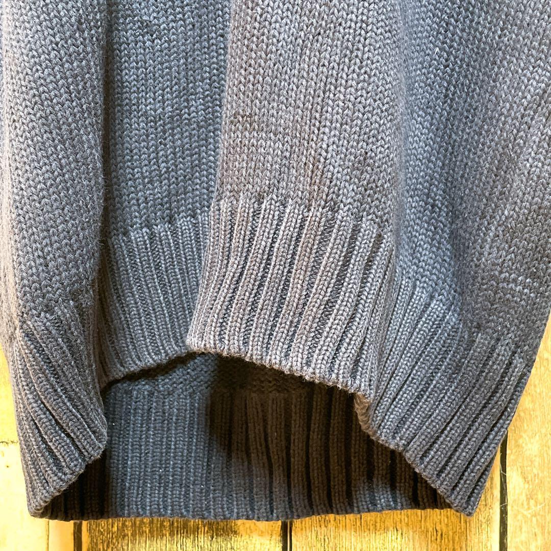 {90 period that time thing }Ralph Lauren navy blue * knitted M made in Japan 