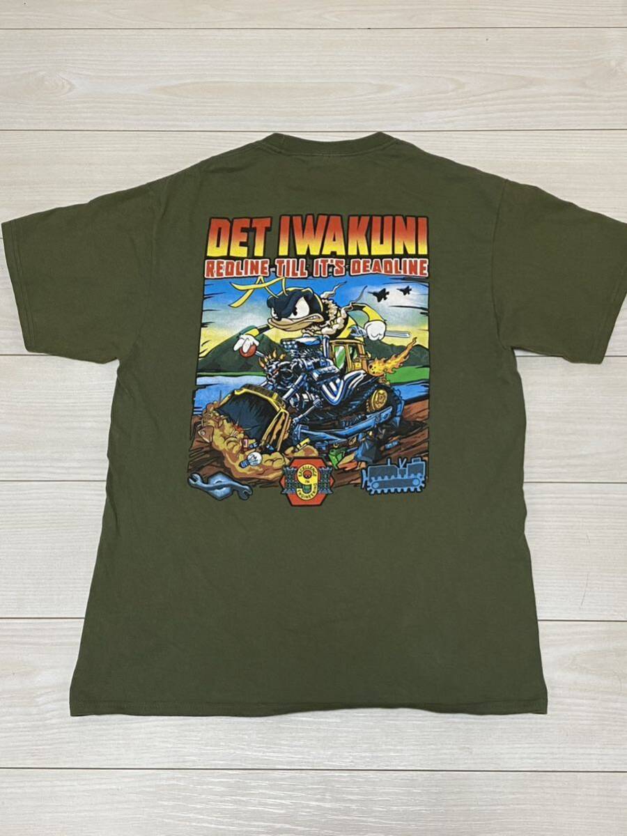 沖縄米軍放出品　Tシャツ　MEDIUM DET IWAKUNI OKINAWA MARINES 古着　USMC サバゲー　半袖 (3-55) _画像4