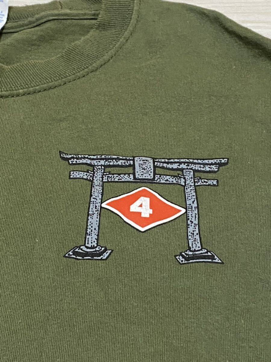 沖縄米軍放出品　Tシャツ　MEDIUM DET IWAKUNI OKINAWA MARINES 古着　USMC サバゲー　半袖 (3-55) _画像2