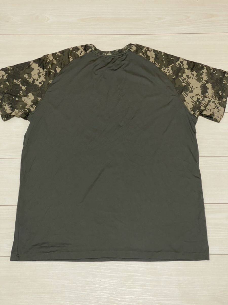  Okinawa вооруженные силы США сброшенный товар USA футболка LARGE OKINAWA MARINES б/у одежда USMC страйкбол короткий рукав (4-30)