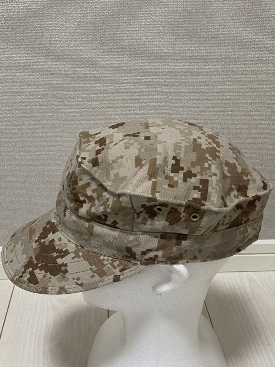 米軍放出品 NAVY 沖縄 デザートマーパット キャップ MEDIUM 八角帽 キャンプ サバゲー おしゃれ アウトドア(4-41)の画像4