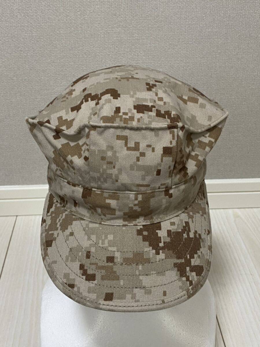 米軍放出品 NAVY 沖縄 デザートマーパット キャップ MEDIUM 八角帽 キャンプ サバゲー おしゃれ アウトドア(4-41)の画像1